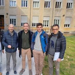 Od leve Flavia Barbaro, Cladio Melchior, Guglielmo Frati, Luca Del Nevo in Elija Bastjančič (FOTO D.R.)