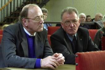 Marino Qualizza in Božo Zuanella na Procesu v Pordenonu