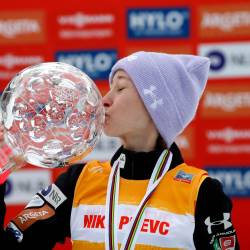 Šampionka Nika Prevc (ANSA)