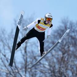 Domen Prevc v akciji (ANSA)