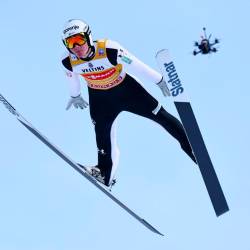 Domen Prevc je poskrbel za sanjski uvod v novo leto (ANSA)