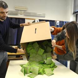 Začelo se je štetje glasov (ANSA)