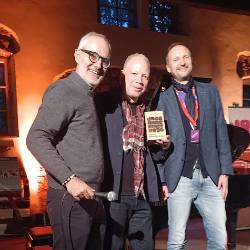 Z leve Enrico Bettinello, Craig Tabor in Oscar Duiz (FOTO M.K.)