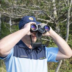 Slovenski policist na delu, slika je simbolna