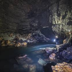 Timava na dnu jame Luftloch