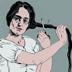 Tako je pisateljico Zofko Kveder upodobila Samira Kentrić