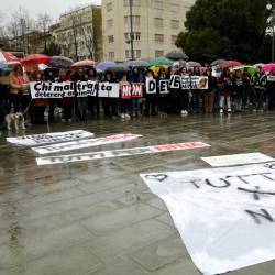 Udeleženci sprevoda na goriškem Travniku (BONAVENTURA)