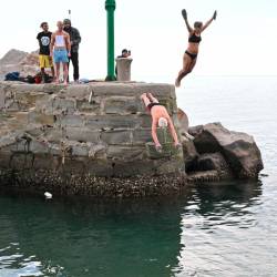 85-letni Mario Cigar in njegova hči Ilaria pri Čedazu v Barkovljah (FOTODAMJ@N)