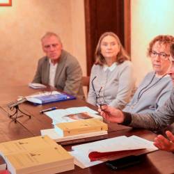 Z leve Adrijan Pahor, Simona Podergajs Fajgelj, Marija Jurić Pahor in Milan Piko (TIBALDI)