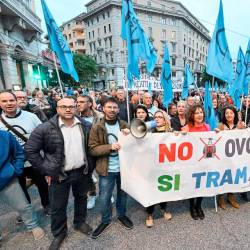 Eden od protestnih shodov proti žičnici (ARHIV)