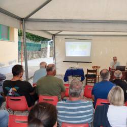 Arhitekt Licinio Gardin in podžupanja Chiara Gatta v Pevmi