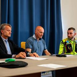 Predstavitev pobude na tržaški kvesturi (LUCA TEDESCHI/FOTODAMJ@N)