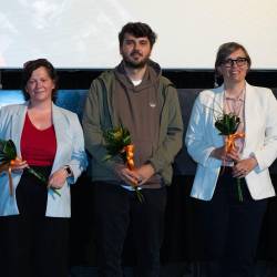 Z leve Žiga Virc, Iza Strehar, Fabris Šulin, Valeria Cozzarini (JURE BATAGELJ)