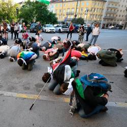 Flash mob na Trgu Oberdan (FOTODAMJ@N)