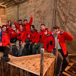 Pustarji iz Slivnega se bodo na 57. Kraškem pustu predstavili s termami (FOTODAMJ@N)