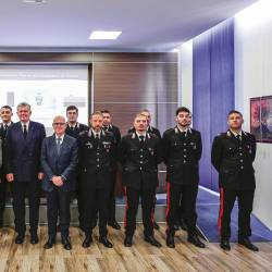 Tečajnike sta obiskala generalni konzul Kunstelj in prefekt Petronzi (TEDESCHI/FOTODAMJ@N)