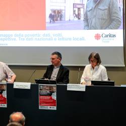 Tržaška škofijska Karitas je v dvorani Tessitori predstavila »zemljevid revščine« (LUCA TEDESCHI/FOTODAMJ@N)