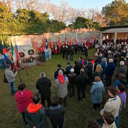 Na strelišču na Pikelcu so se 15. decembra spomnili petih ustreljenih protifašistov (FOTODAMJ@N)