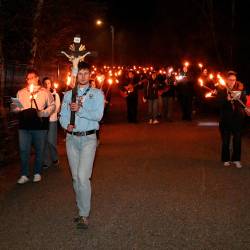 Skavti so se zbrali na križevem potu