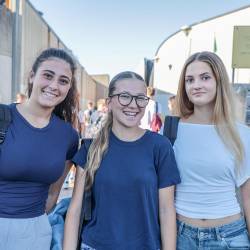 Nasmejani obrazi pred slovenskim višješolskim središčem v Gorici (TIBALDI)