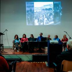 Predstavitev knjige Šola v tarči v dvorani tržaškega liceja Carducci-Dante