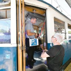 Del tramvaja je namenjen izključno prevozu koles (FOTODAM@N)