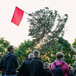 Lansko dviganje maja v Prebenegu (LUCA TEDESCHI/FOTODAMJ@N)