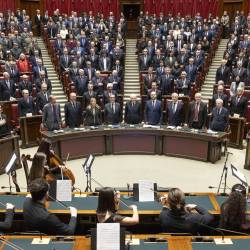 Spominska slovesnost ob dnevu spomina na fojbe in eksodus v italijanski poslanski zbornici (KVIRINAL)