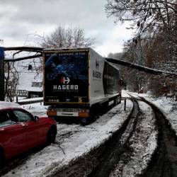Poslediče snežne ujme v okrožju Rheingau-Taunus (RTK112/FACEBOOK)