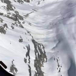 Prizorišče enega od dveh današnjih plazov (CNSAS)