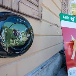 Novi defibrilator AED v Podgori (TIBALDI)