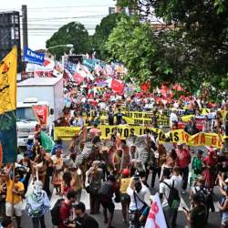 Podnebno konferenco zaznamujejo protesti (ANSA)