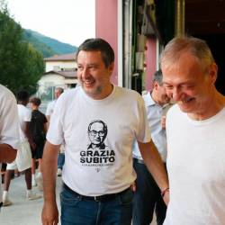Podpredsednik vlade in minister Matteo Salvini »navija« za pomilostitev obsojenega zlatarja (ANSA)