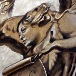 Obnovljena freska v rimski baziliki San Lorenzo in Lucina (ANSA)