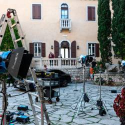 Snemanje na Devinskem gradu (LUCA TEDESCHI/FOTODAMJ@N)