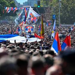 Pogreb vojnega zločinca Ratka Mladića (ANSA)