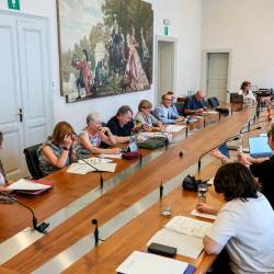 Seja posvetovalne komisije je pod vodstvom odbornika Robertija potekala v prostorih palače deželne vlade v Trstu (LUCA TEDESCHI/FOTODAMJ@N)