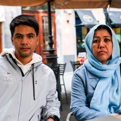 Farzad se je leta 2019 pridružil očetu v Trstu, Jamal je v Italijo pribežala letos (TEDESCHI/FOTODAMJ@N)