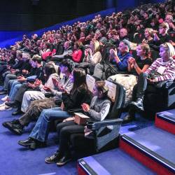 Prizor z lanskega občnega zbora Zadružne kraške banke Trst Gorica