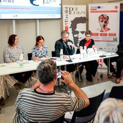V muzeju LETS so predstavili dvojezično zbirko Pasolinijevih poezij Via degli amori / Pot ljubezni (LUCA TEDESCHI/FOTODAMJ@N)