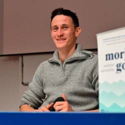 Peter Prevc je bil prvi gost v nizu večerov Morje gorà/Ve(de)tte adriatiche v organizaciji SPDT (FOTODAMJ@N)