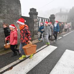 Letošnje koledovanje trebenskih osnovnošolcev (FOTODAMJ@N)