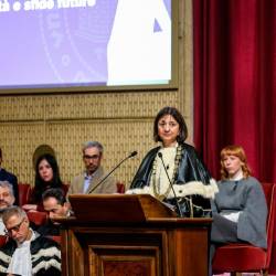 Rektorica tržaške univerze Donata Vianello na današnjem odprtju akademskega leta (LUCA TEDESCHI/FOTODAMJ@N)