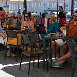 Trst so tudi ob velikem šmarnu preplavili turisti (FOTODAMJ@N)