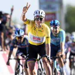 Sloveneski zvezdnik Tadej Pogačar je dosegel že 114. zmago v karieri (ANSA)