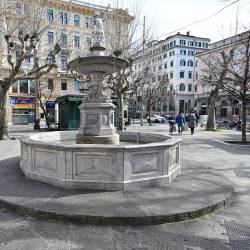 V grmovju na Trgu Garibaldi v Trstu so varnostni organi našli 45 gramov hašiša (FOTODAMJ@N)