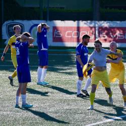 Izenačujoči gol je za Opicino v drugem podaljšku zadel 45-letni Matteo Muiesan (TEDESCHI / FOTODAMJ@N)