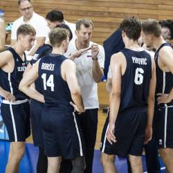 Slovenska izbrana vrsta na arhivski fotografiji (Fiba.basketball)