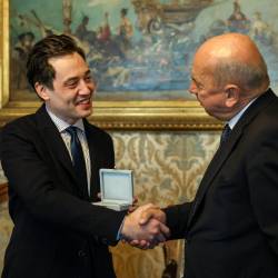 Župan je pečat izročil predsedniku SSG Ivanu Jevnikarju (TEDESCHI/FOTODAMJ@N)