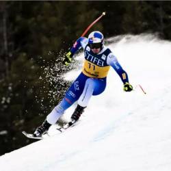 Južnotirolec Dominik Paris se je v smuku v Val Gardeni uvrstil na 3. mesto (ANSA)